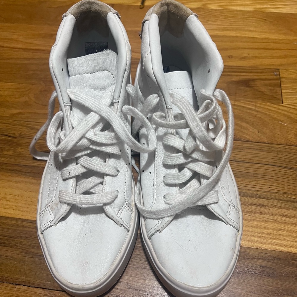 Adidas Sleek White High-Top Sneakers